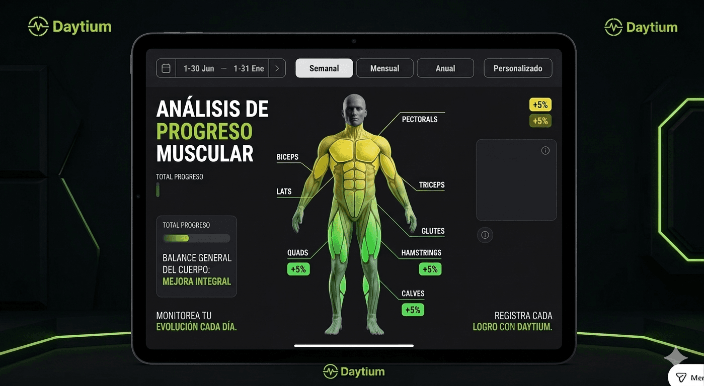 Cuerpo segmentado por zonas musculares